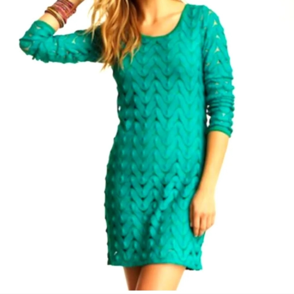 Free People emerald green dress